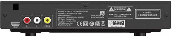 Philips TAEP200/12 - DVD-speler (2000 series) met CD-ondersteuning (geschikt voor DivX Ultra, MPEG1, MPEG2, MPEG4) en HDMI – Zwart