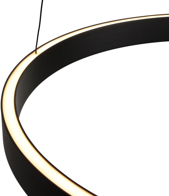 Steinhauer Exclusive - Hanglamp Mykty - Metaal - Ø 60 cm - LED - Zwart