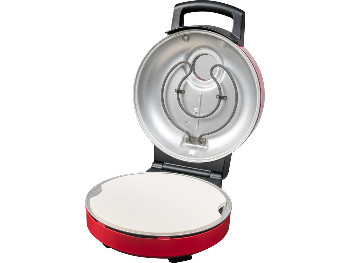 Bestron Pizzasteenoven - 30 cm - 1500W - Rood
