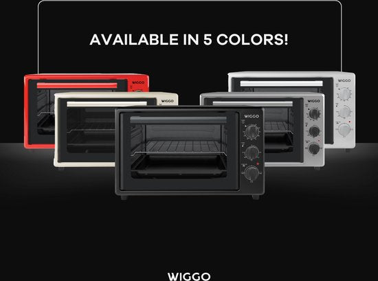 Wiggo WMO-E353(W) - Vrijstaande Mini Oven - Electrisch - 50 CM - 35 liter - 1800 W - Wit