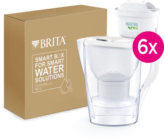 BRITA Waterfilterkan Marella Cool - 2,4L Wit - Incl. 3 MAXTRA PRO Pure Performance Waterfilterpatronen - Voordeelverpakking