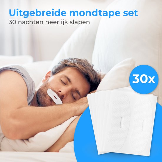 Nuvance - Mondtape - 30 Stuks - Mond Tape - Anti Snurk - Mouth tape - Stevige Plakstrip - Slaaptape