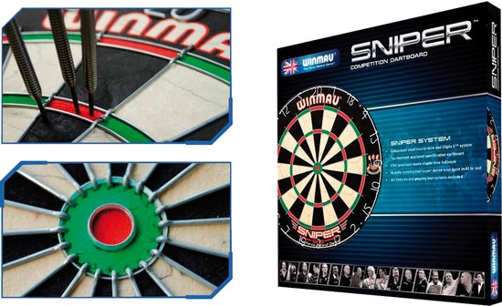 Dartbord Winmau Sniper set incl. dartpijlen