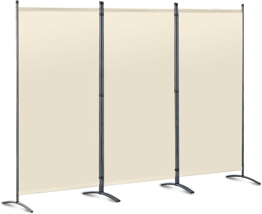 Angel Living Kamerscherm Opvouwbaar - 3 Panelen - 243 x 170 cm - Beige
