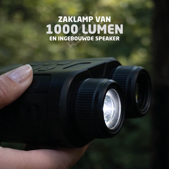 BREND BR-2242 Digitale Verrekijker - 300 Meter Nachtzicht - 4K - 40 Megapixel - IPS-Scherm - 10x Zoom - Zaklamp - Inclusief SD-Kaart