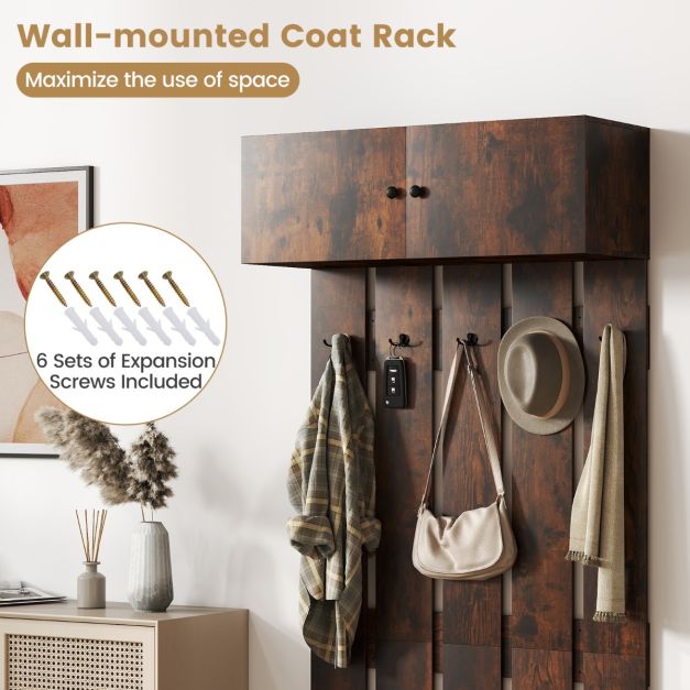 Coast Wandgarderobe - Wandgemonteerd - Opbergkast - Ruimtebesparend - Multifunctioneel