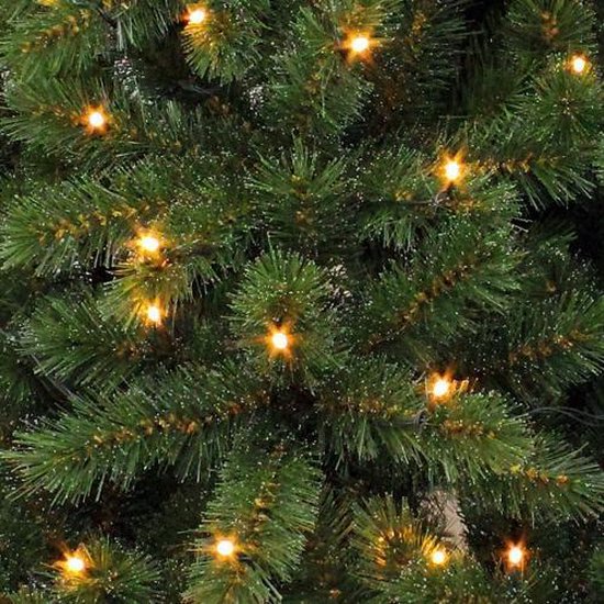 Triumph Tree Bristlecone Kunstkerstboom met LED Verlichting - 184 led lampen - PVC - Donkergroen - 119x185 cm