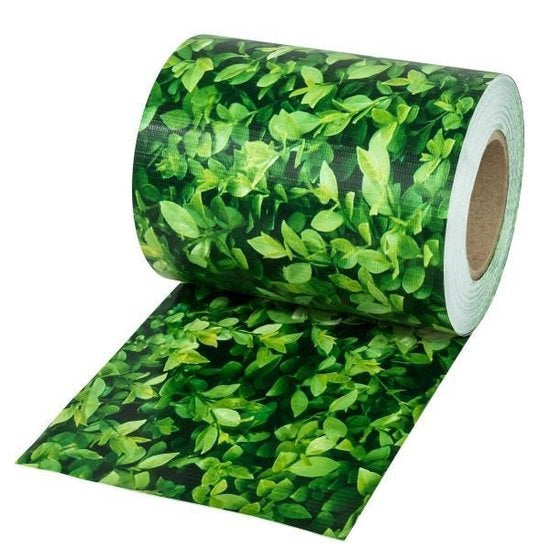 tectake Privacyfolie voor hek/tuinscherm - 70 meter - 19 cm hoog - buxus - 401882