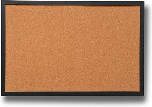 Prikbord kurk - Zwart houten lijst - 40 x 60 cm