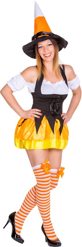 dressforfun - vrouwenkostuum Halloween-Lady M - verkleedkleding kostuum halloween verkleden feestkleding carnavalskleding carnaval feestkledij partykleding - 300134