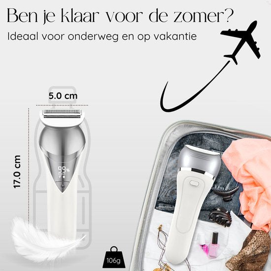 Sansbeauté® 7 in 1 Ladyshaves voor Vrouwen - Gezicht - Oksels - Benen - Epilator - Trimmer voor Vrouwen & Dames - Bikinitrimmer Dames - Scheerapparaat Vrouw