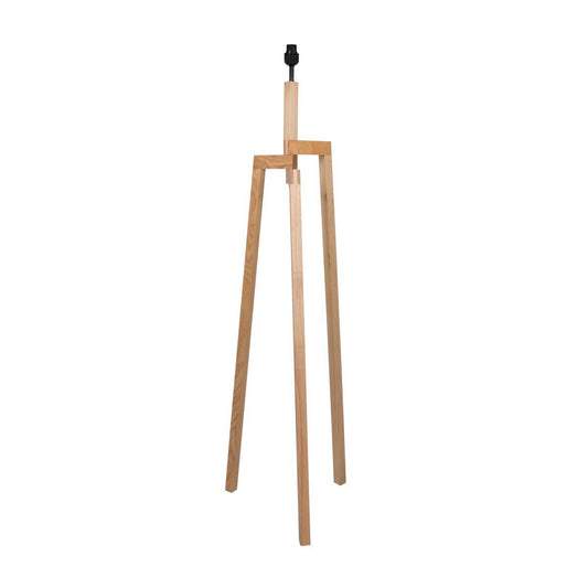 Vloerlamp Sabi 3408BE - Houten lamp zonder kap met E27 fitting, 144 cm hoog, in hoogte verstelbaar - Mexlite