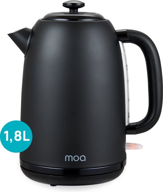 Moa Waterkoker - Zwart - 1,8 Liter