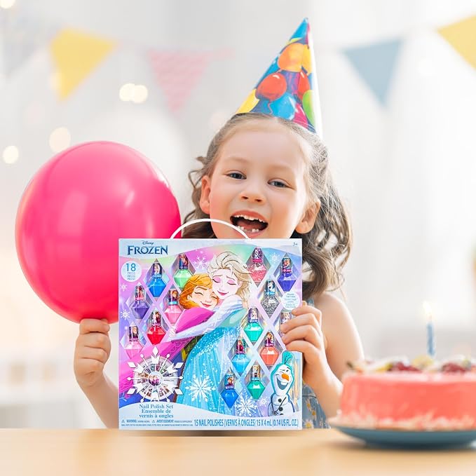 Townley Girl Disney Frozen Nagellakset voor Kinderen – 15 Kleuren – Peel-Off – Vanaf 3 Jaar