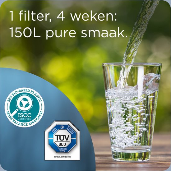 BRITA Marella Waterfilterkan Grijs - 2.4L – incl. 1 MAXTRA PRO Pure Performance Waterfilter – Past in de koelkast - Filter drinkwater van kalk, chloor, PFAS, herbicide, pesticide en meer*
