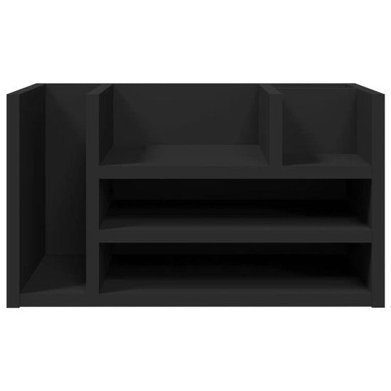 vidaXL - Bureau - organiser - 44,5x24x25 - cm - bewerkt - hout - zwart
