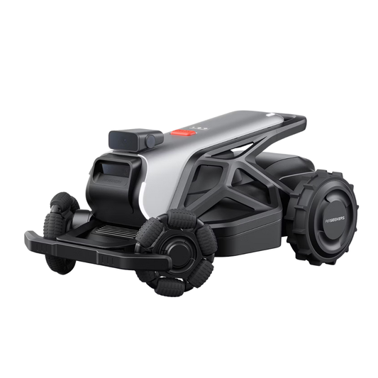 Airseekers Tron 360 - AI Gestuurde Maairobot - Automatisch Opladen - Helling tot 31° - Zilver Met Zwart