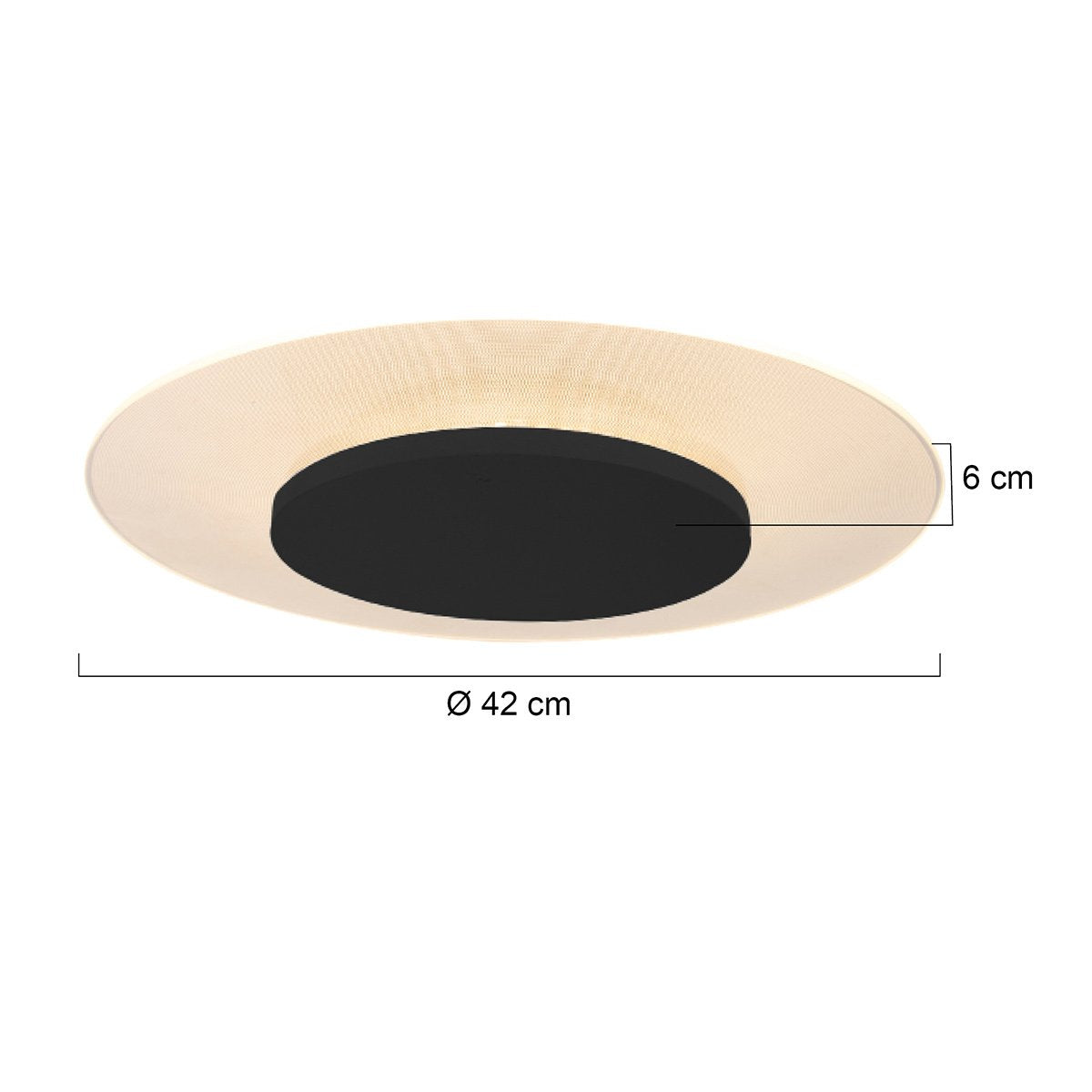 Plafondlamp Steinhauer Lido - Zwart