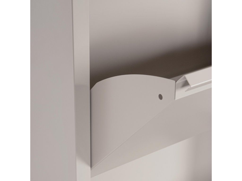 Bizzotto Eyvin Schoenenrek - 3 Vakken - Kantelbare Deuren - Metaal - 50x15x106 cm - Taupe