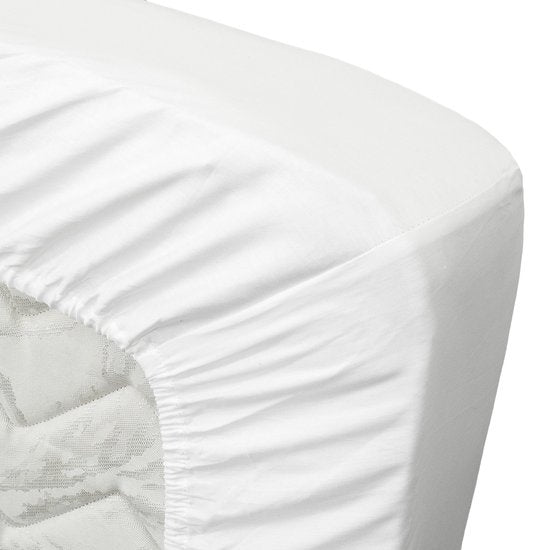 Ten Cate Hoeslaken - Hoeslaken 180 x 200 - Hoeslakens - Katoenen Hoeslaken 180x200 - Geschikt voor boxspring en matras - Hoekhoogte 25cm - Elastiek Rondom - Wit