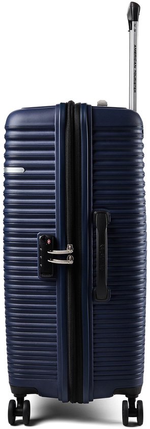 American Tourister Liftoff 4 wielen Trolley 67 cm met uitbreidingsplooi - Harde bagage - TSA slot - midnight blue