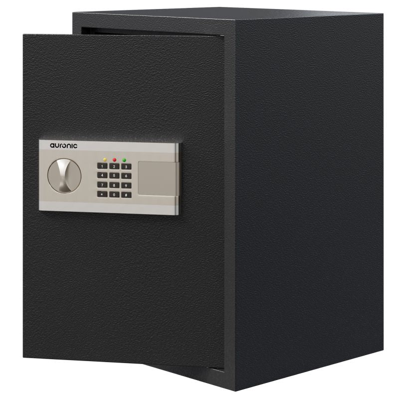 Auronic Elektronische Kluis Extra Groot - 54L - Staal - Zwart