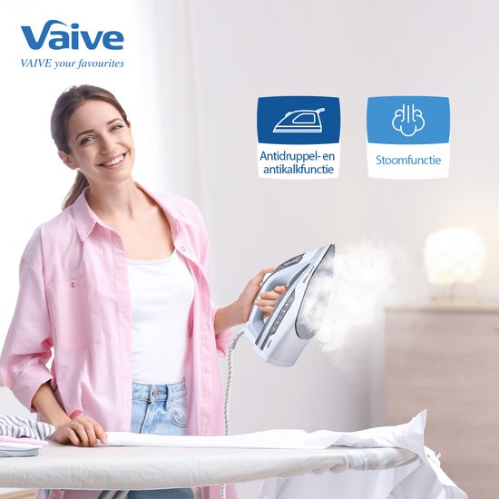 VAIVE SteamMaster 2600 Strijkijzer - Stoomstrijkijzer - Iron - stoomstrijkijzers - 2600W - 350 ML - Spray- en Stoomstootfunctie