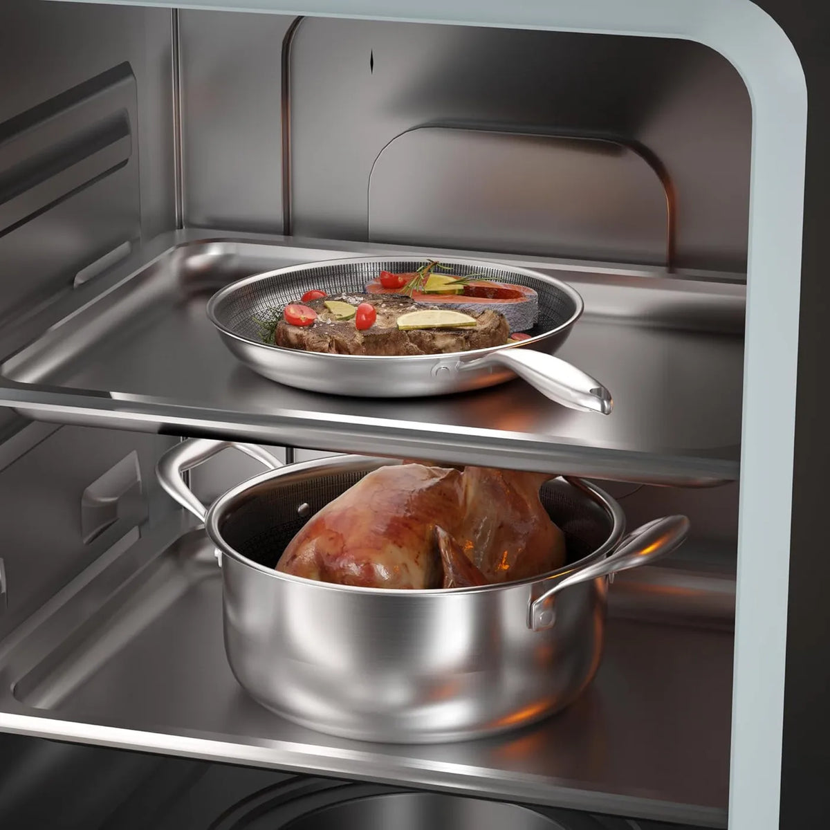 Cooker King Pannenset 7-Delig - RVS - Tri-Ply, Inductie & Oven Geschikt