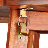 Casaria Statafel \\u2013 Acaciahout Inklapbaar 110cm Hoog \\u2013 Rond \\u00d880 cm