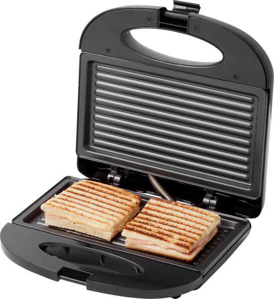 Tomado TGS2000B - Tosti ijzer - Grillapparaat - PFAS vrij - Tosti apparaat - 21,5 x 12 cm - 750 watt - Zwart
