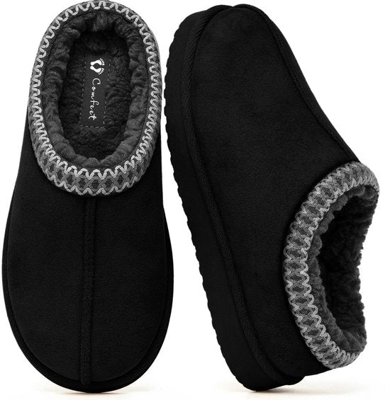 Pantoffels Dames - Sloffen - Maat 38/39 - Zwart - Anti-slip - Comfeet