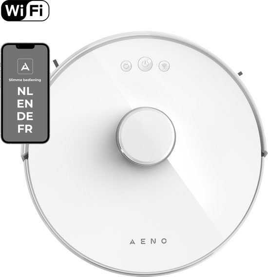 AENO RC2S robotstofzuiger - Dweil functie - Slimme app NL - 2.5KPa - Wit