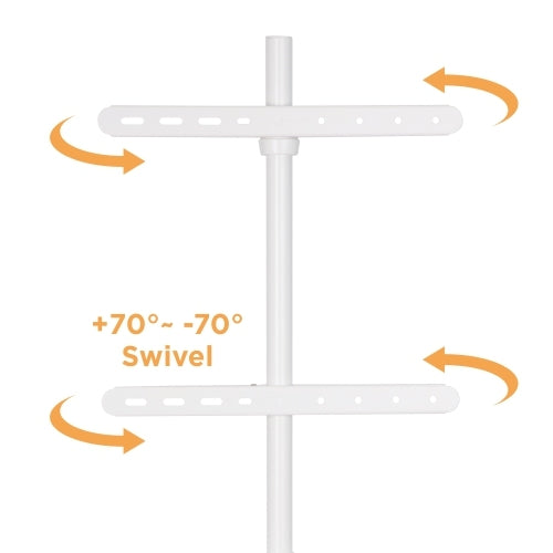 Easel Studio TV-Standaard - Voor TV van 50 tot 65 Inch - 75.8 x 50.5 x 134.7 cm - Wit - FS19-44F-01