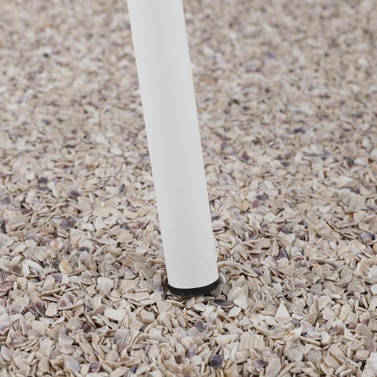 Mica Decorations Grasse Tuinstoel - 56 x 56 x 81 cm - Metaal - Wit