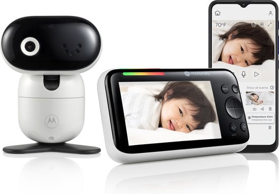 Motorola Nursery PIP 1610 Babyfoon - Baby Monitor met Camera en App - Nachtvisie - Wit