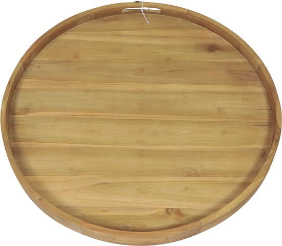AXI Dewi Teak Dienblad Ø 60 cm – Rond Dienblad – Teakhout – Voor Glazen en Tafelaankleding – Voor Binnen en Buiten