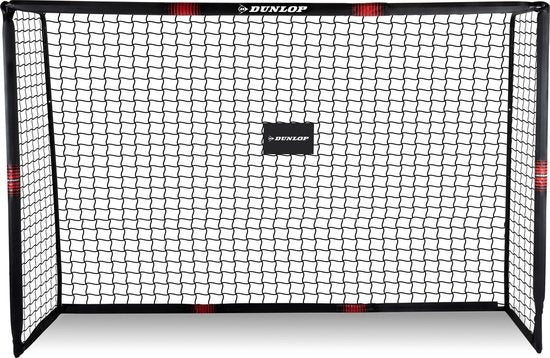 Dunlop Voetbaldoel 240 x 160 x 85 cm – Stevig Metaal – Veilig en Snel Op te Zetten – Voor Kinderen en Volwassenen - Zwart