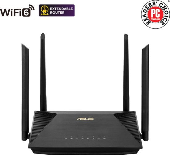 ASUS RT-AX53U - Extendable router - 4G / 5G Router vervanger - WiFi 6 - AX1800