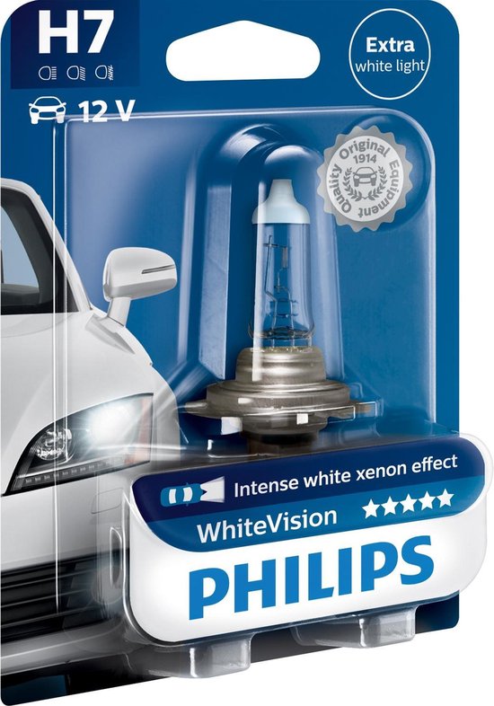 Philips Autolamp White Vision H7 12 Volt 55 Watt Per Stuk