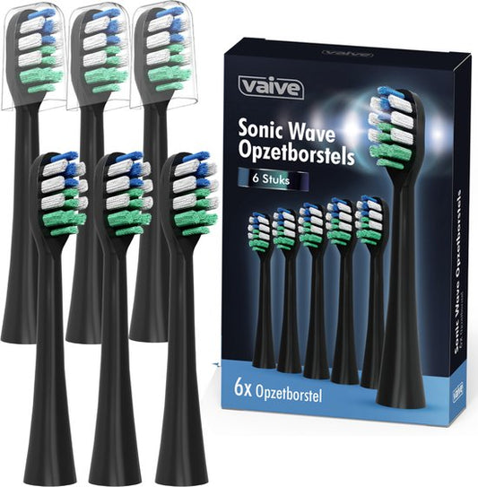 VAIVE Tandenborstel Opzetborstel Set - 6 Stuks - Sonic Wave Precision X8900