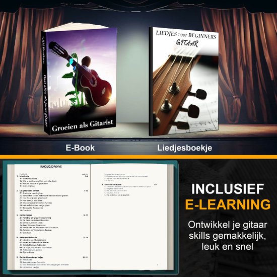 Finesse Elektrische Gitaar (Zonder Versterker) met E-Learning
