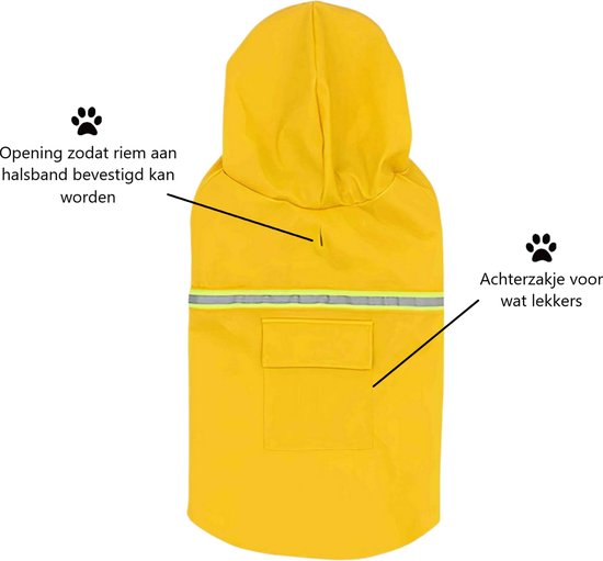 Regenjas Hond Maat XL Hondenjas Jas Honden Puppy Hondenkleding - Blauw - Dutchwide