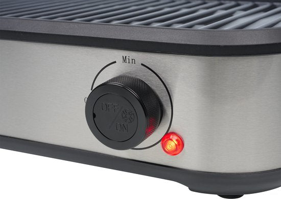 Princess Table Chef Purify - 103215 - Tafel BBQ - 35 x 21 cm - Tafelgrill en Barbecue met Luchtfiltersysteem - Ingebouwde Afzuiging - Tot 260 Graden - PFAS Vrij -1800 W
