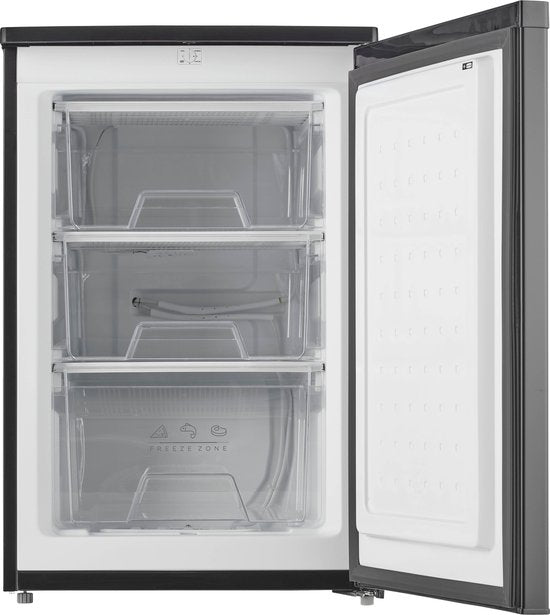 Inventum VR550B tafelmodel vriezer 88 liter - 55 cm breed - Energielabel D - Diepvries - Compact - Vrijstaand - 3 lades - Zwart