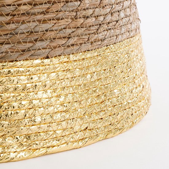 Mica Decorations Kerstboomrok - H26 x Ø50 cm - Zeegras - Goud