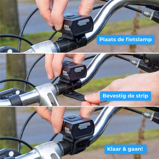 Nuvance - Fietsverlichting 6 standen