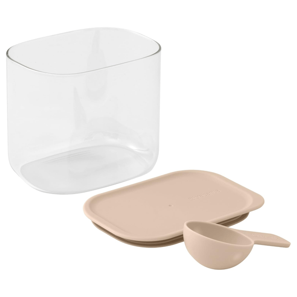 Brabantia Voorraadbakje met Maatlepel - 1,3 Liter - 12,3 x 15,4 x 10,6 cm