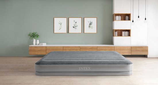 Intex Prestige Mid-Rise luchtbed - Queensize - Ingebouwde elektrische pomp - 203x152x30cm - 2 persoons