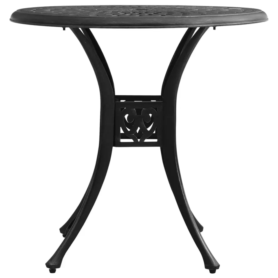 Yaheetech Bistrotafel Ø78 cm - Gegoten Aluminium - Parasolgat - Brons