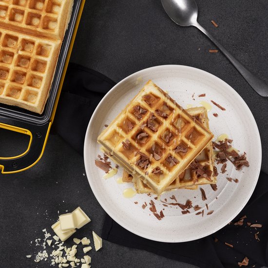 Princess Wafelijzer - 132406 Wafelijzer Flip – 2 wafels – Roteerfunctie - Wafelijzer - Anti-aanbaklaag - Belgische wafels